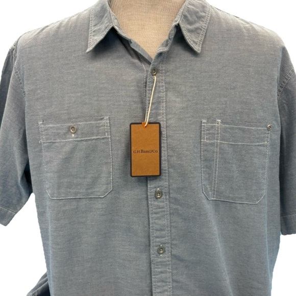 G.H. Bass & Co. Blue Casual Button Down Shirt - Picture 1 of 11